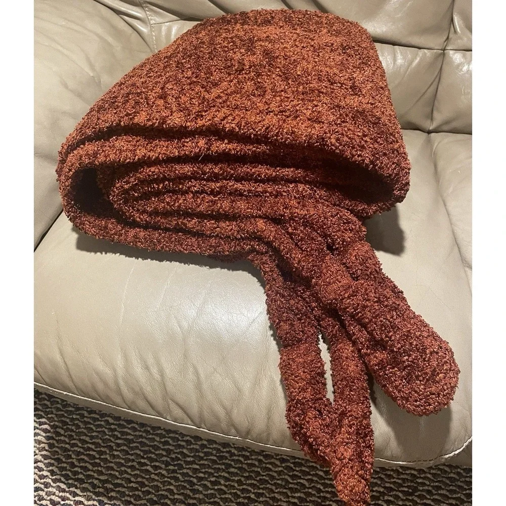 Pier 1 Soft Luxe Chenille Throw Blanket 46